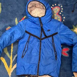 Nike Sportswear Blue 650 Goose-down Puffer Jacket Size LT men’s xs fit my teen